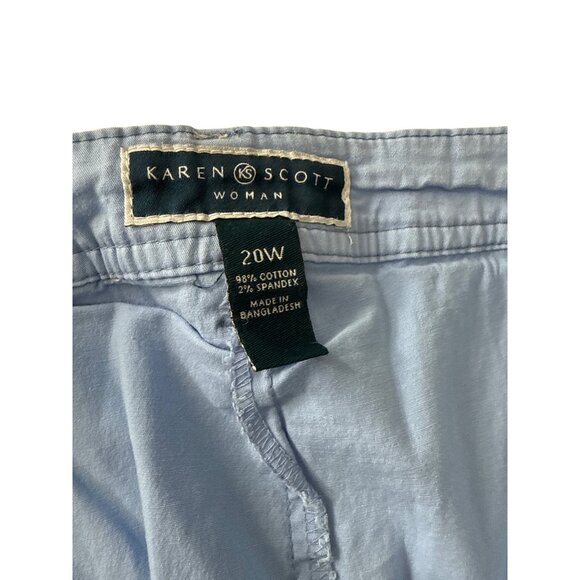 Karen Scott Womens Blue Skort 20W - Picture 4 of 11